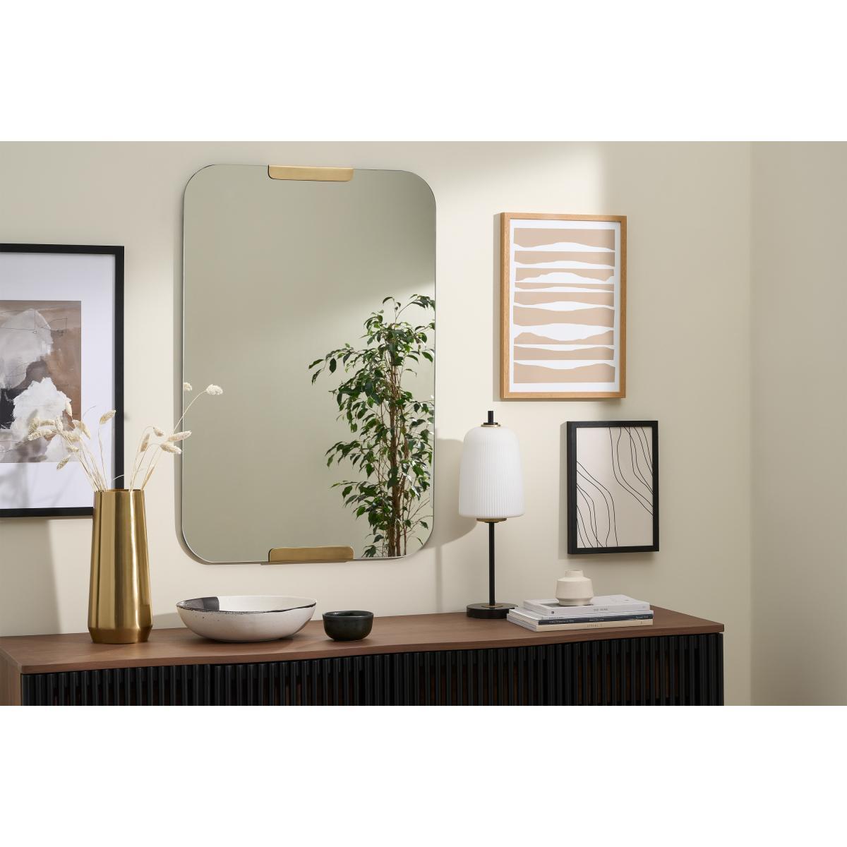 Rurick Wall Mirror, 60 x 90 cm, Brushed Brass – image 4