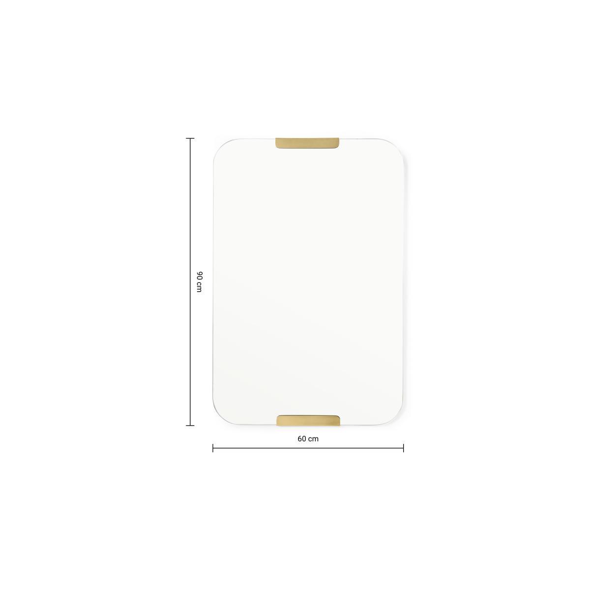 Rurick Wall Mirror, 60 x 90 cm, Brushed Brass – image 8