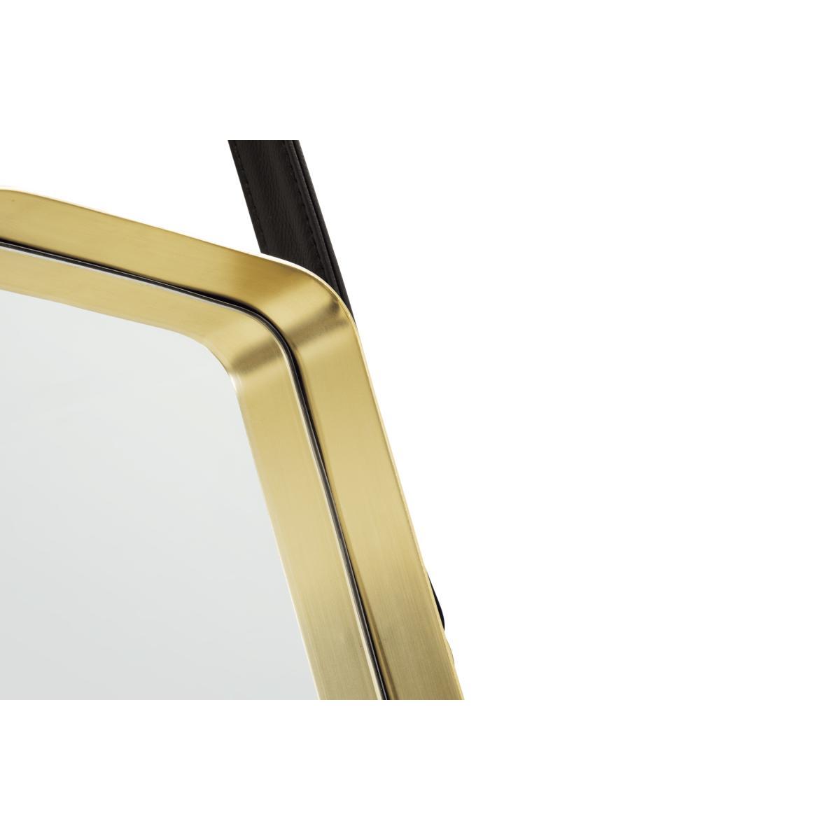 Cora Large Wall Hanging Mirror, Black & Gold – image 5