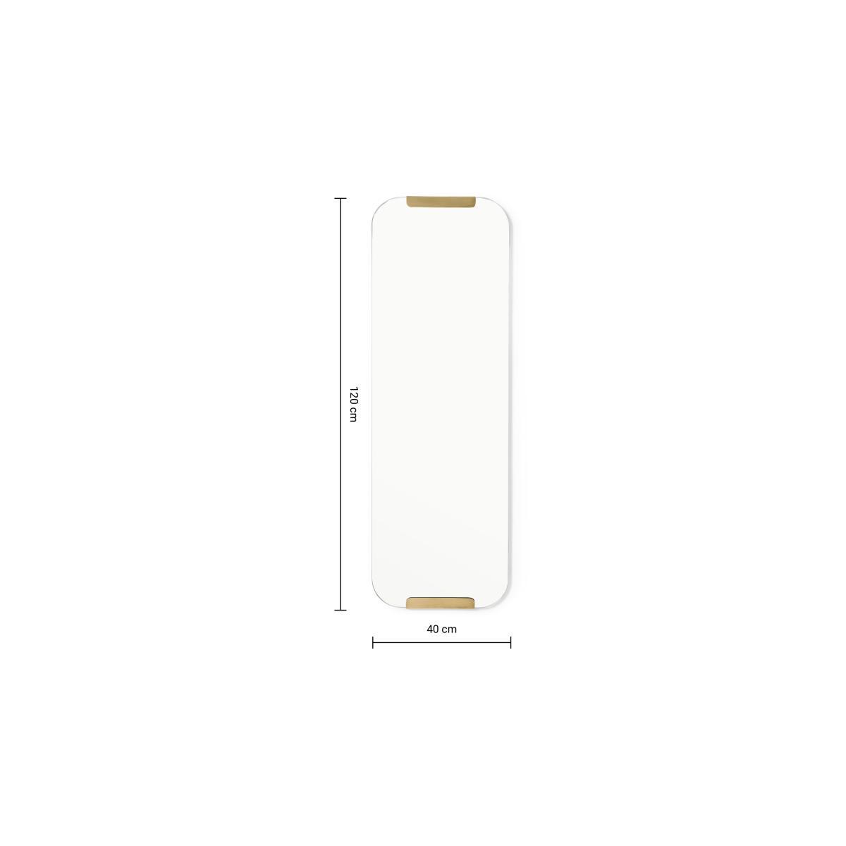 Rurick Full-Length Mirror, 40 x 120 cm, Brushed Brass – image 8