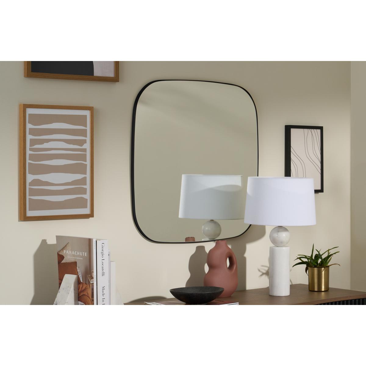 Emmerson Soft Square Mirror, 70 x 70cm, Matte Black – image 3