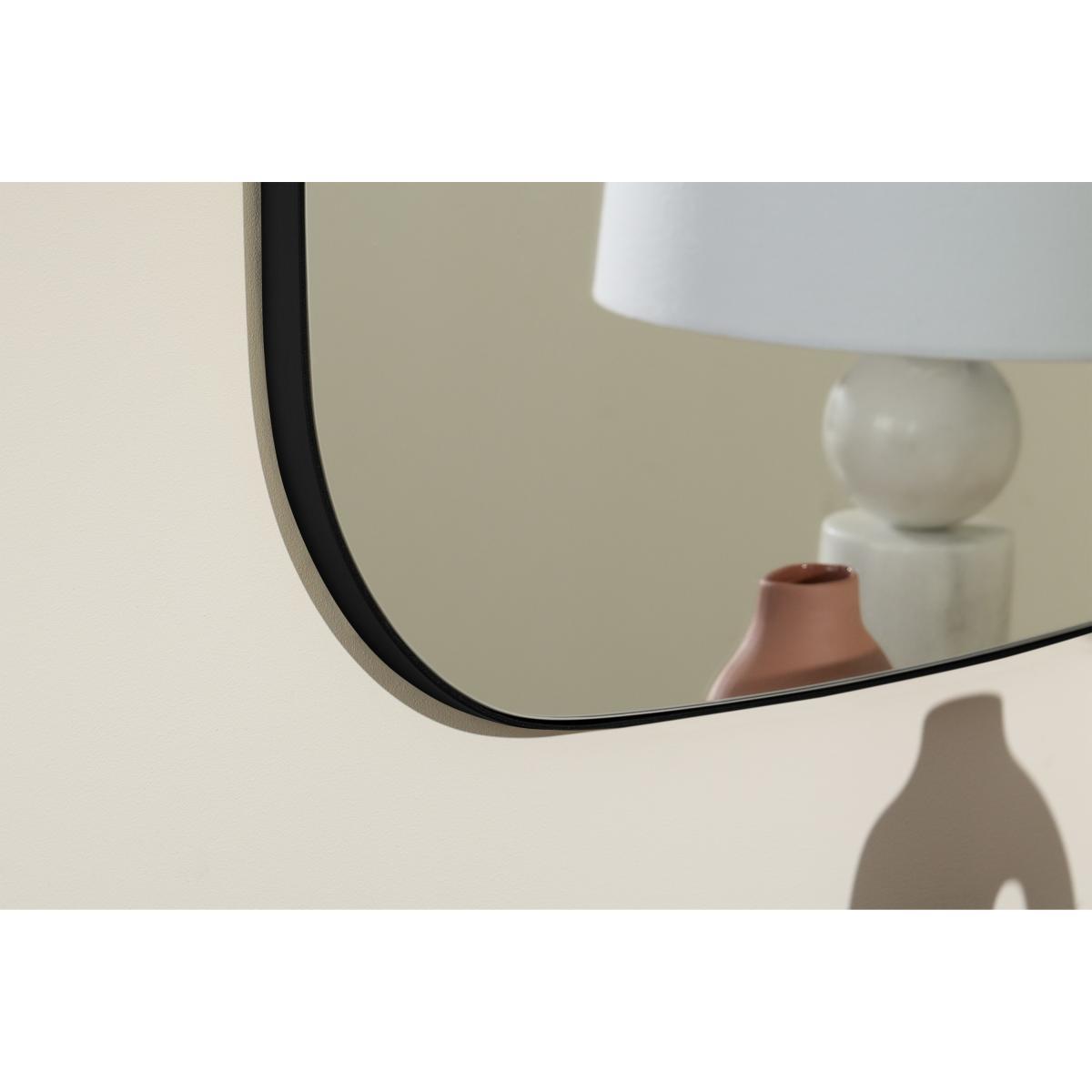 Emmerson Soft Square Mirror, 70 x 70cm, Matte Black – image 4