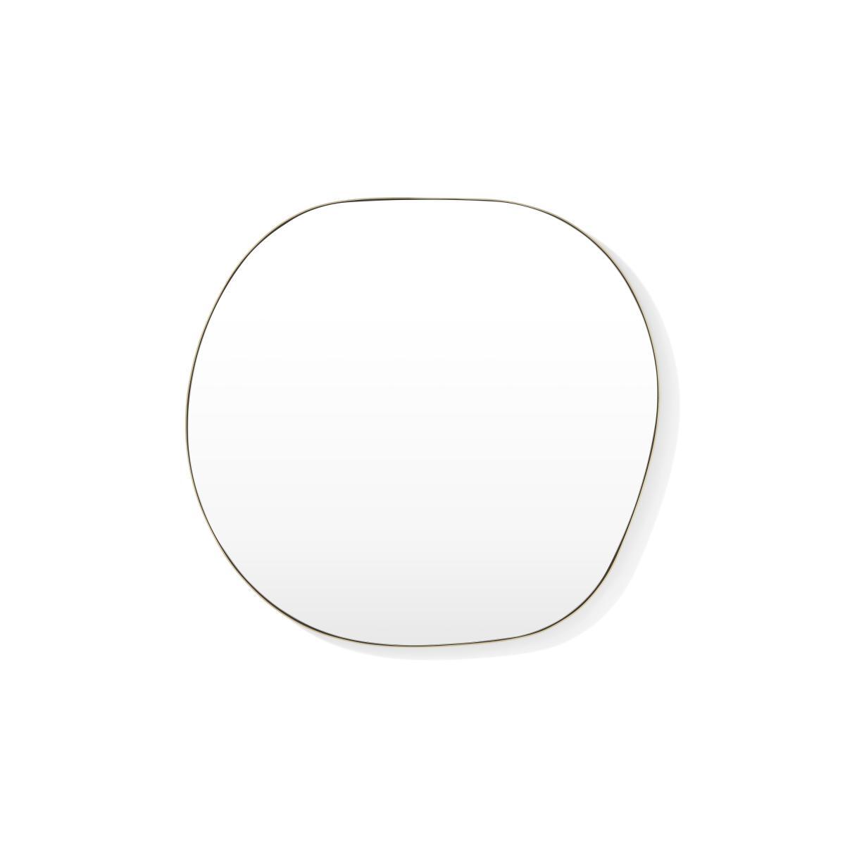 Adria Organic Shape Wall Mirror, 70 x 67 cm, Brushed Brass – image 2