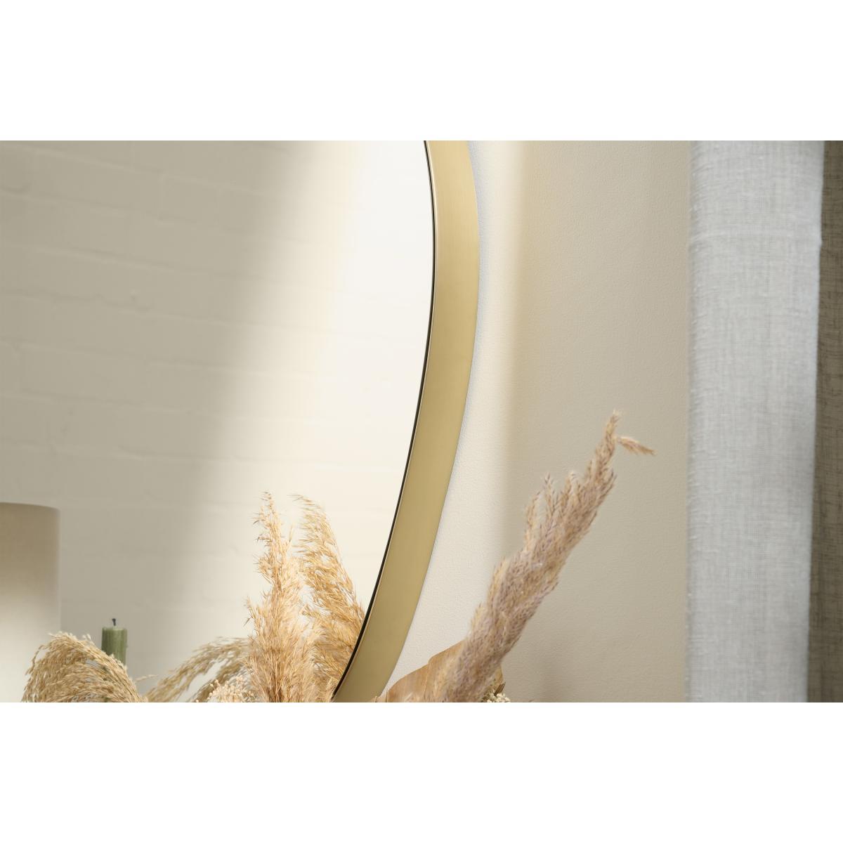 Adria Organic Shape Wall Mirror, 70 x 67 cm, Brushed Brass – image 4