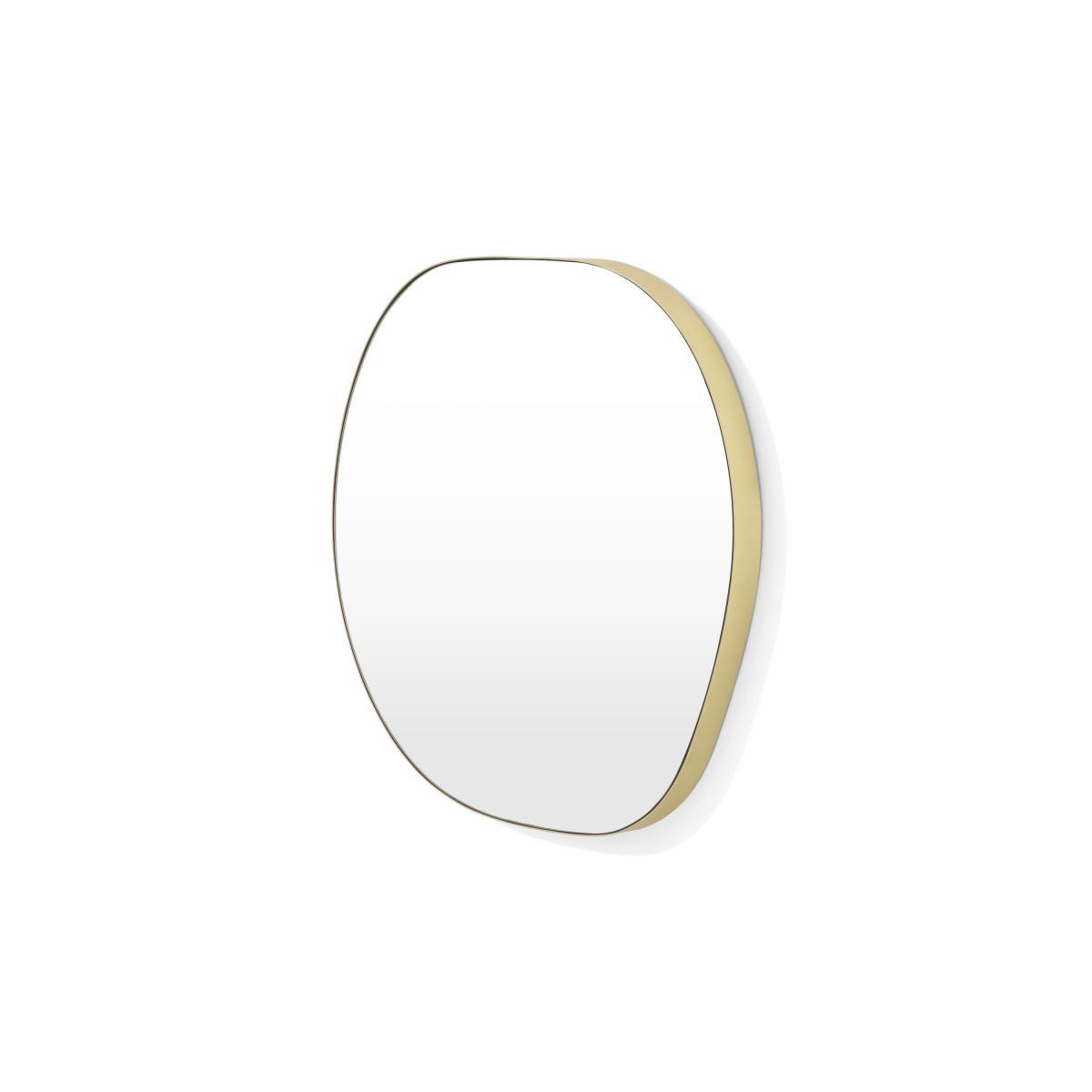 Adria Organic Shape Wall Mirror, 70 x 67 cm, Brushed Brass – image 5