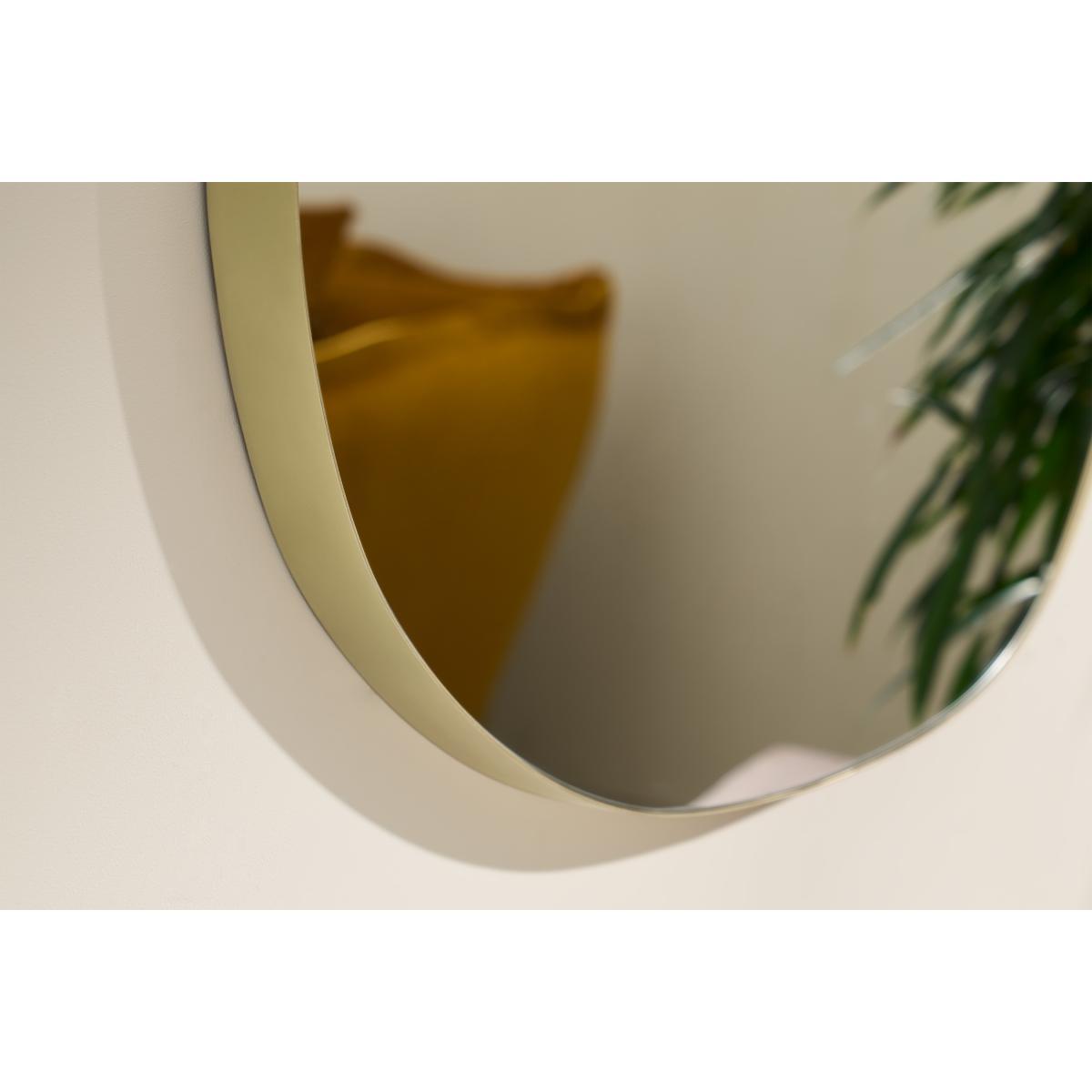 Adria Pebble Shape Wall Mirror, 89 x 54 cm, Brushed Brass – image 4