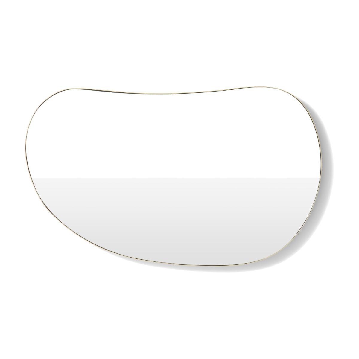 Adria Pebble Shape Wall Mirror, 89 x 54 cm, Brushed Brass – image 1