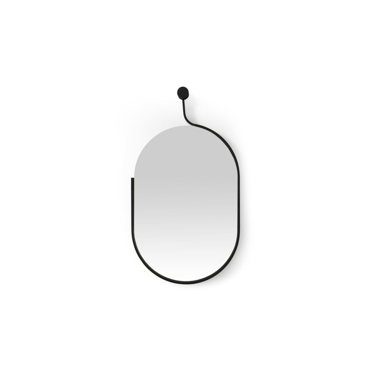 Jake Wall Mirror, 85 x 47 cm, Matte Black – image 2