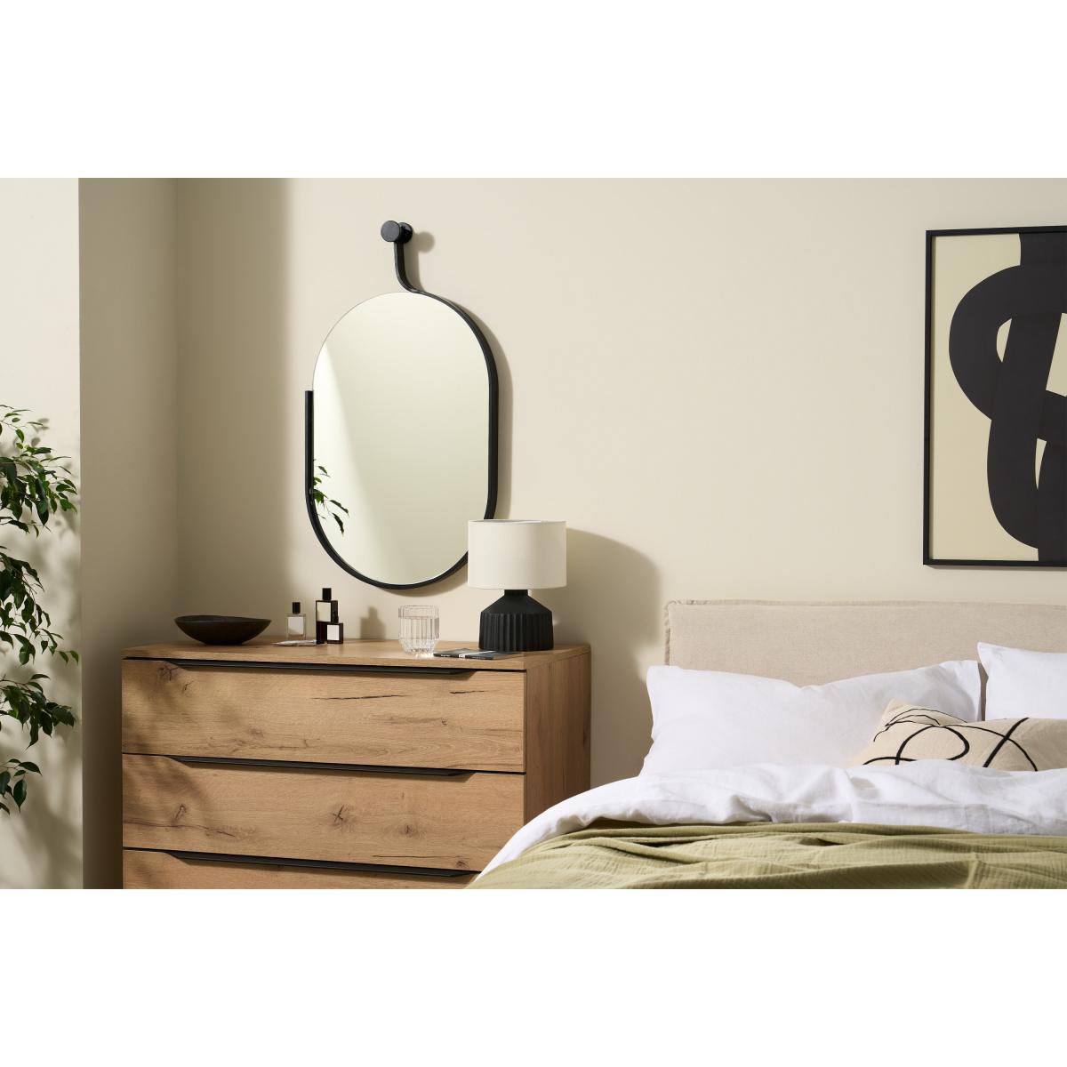 Jake Wall Mirror, 85 x 47 cm, Matte Black – image 3