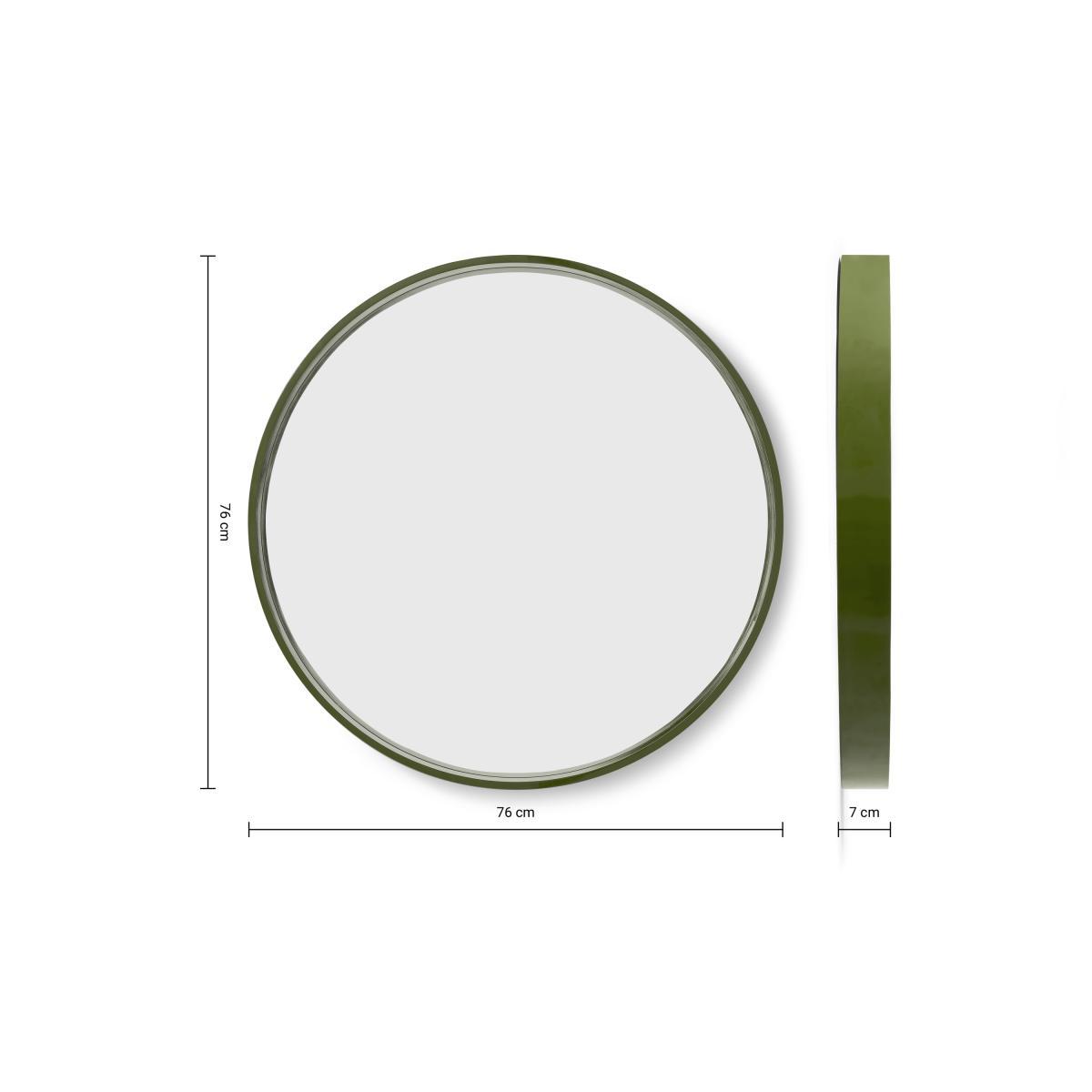 Bex Round Mirror, Large 76cm, Green – image 8