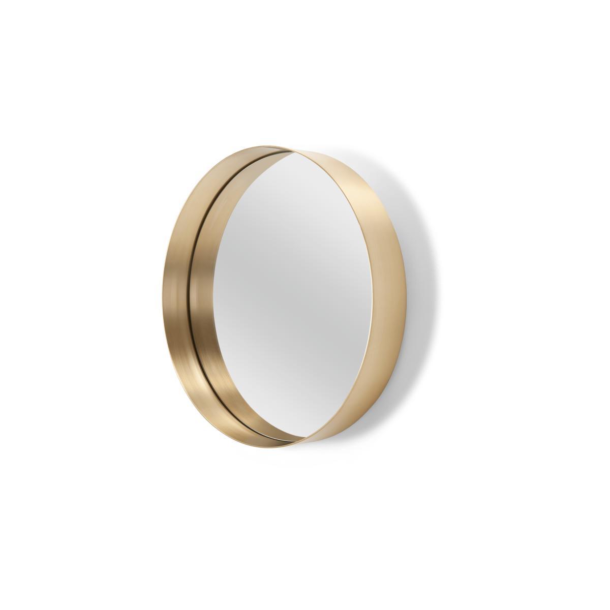 Alana Round Wall Mirror Extra Large 80 cm, Brushed Brass – image 3