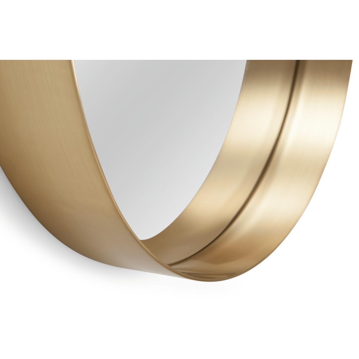 Alana Round Wall Mirror Extra Large 80 cm, Brushed Brass – image 5
