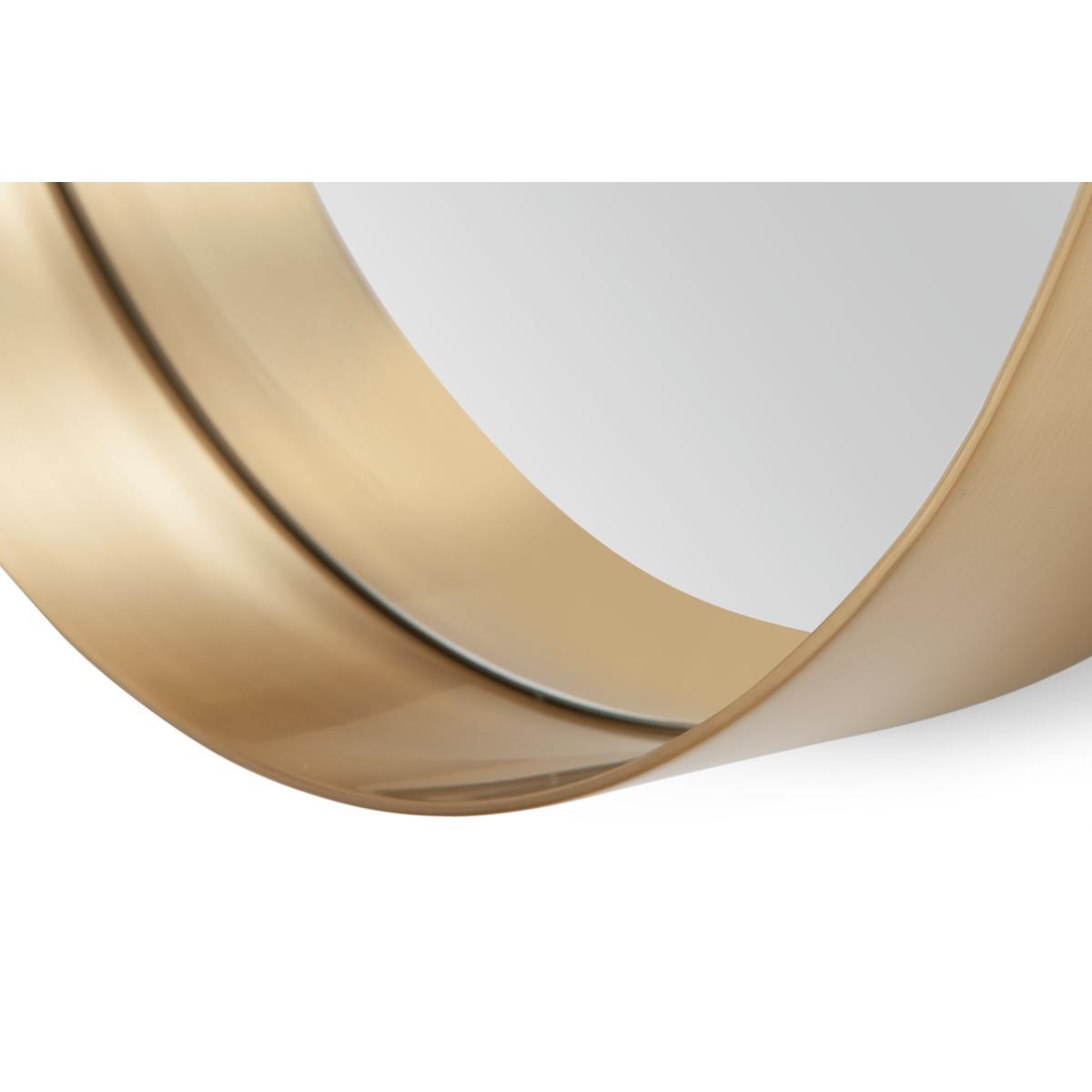 Alana Round Wall Mirror Extra Large 80 cm, Brushed Brass – image 6