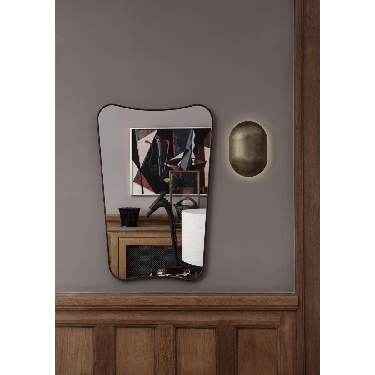 F.A. 33 Wall mirror - / Gio Ponti - L 54 x H 80 cm by Gubi Black – image 2