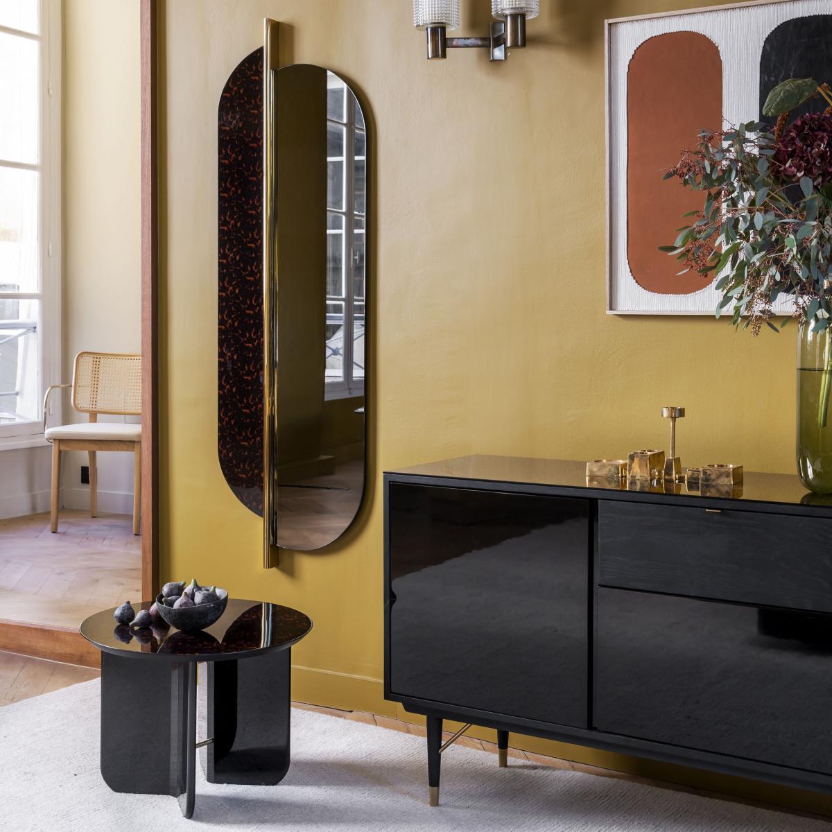 Totem Wall mirror metal brown gold / Swivel & two-tone - h 160 cm - RED Edition – image 2