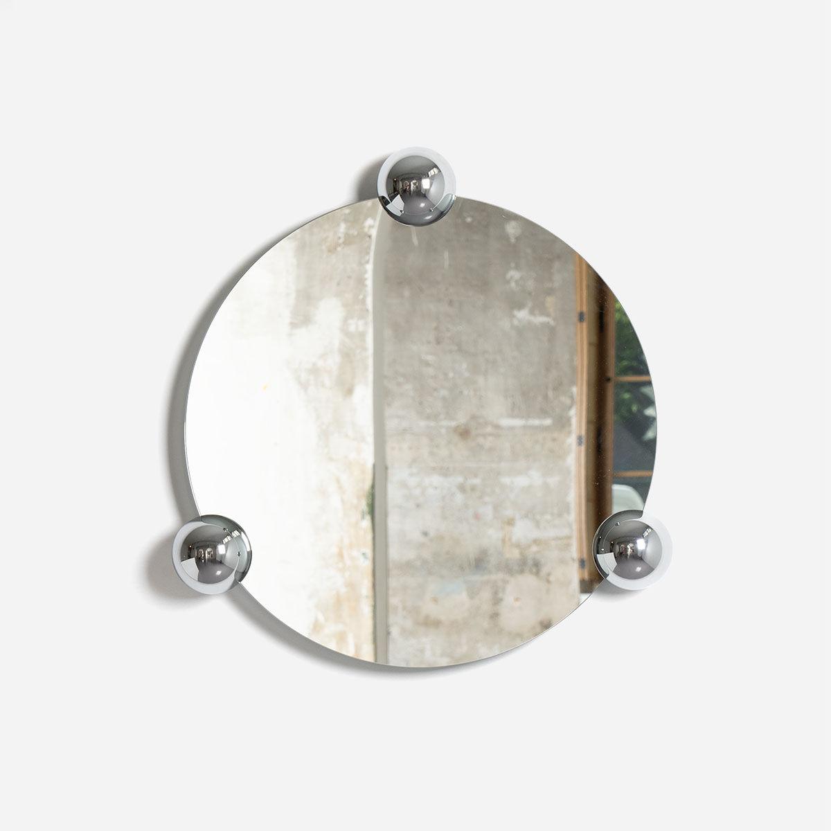 Sphera Orbit Wall mirror metal silver / L 69 x H 71 cm - Moustache – image 2