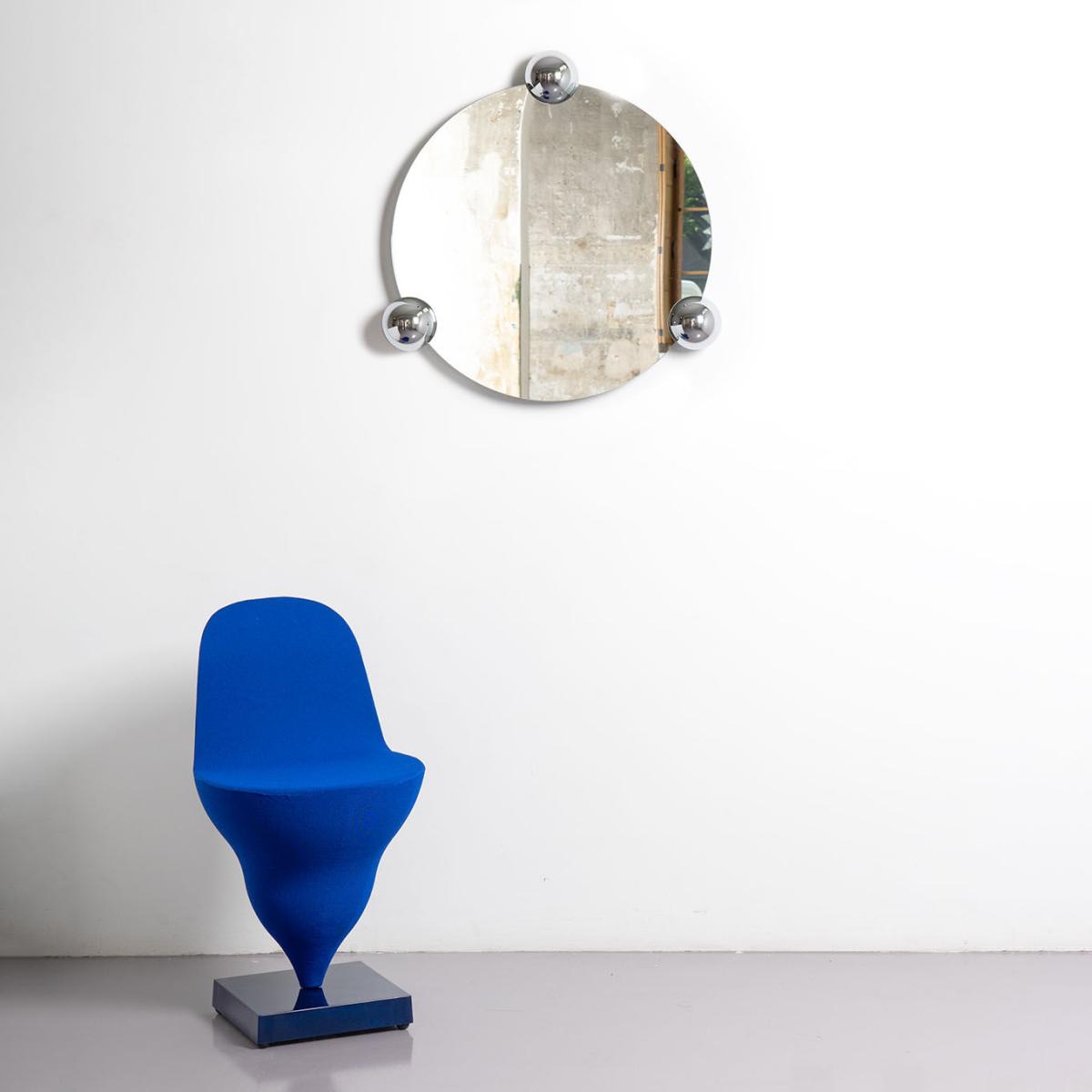 Sphera Orbit Wall mirror metal silver / L 69 x H 71 cm - Moustache – image 3