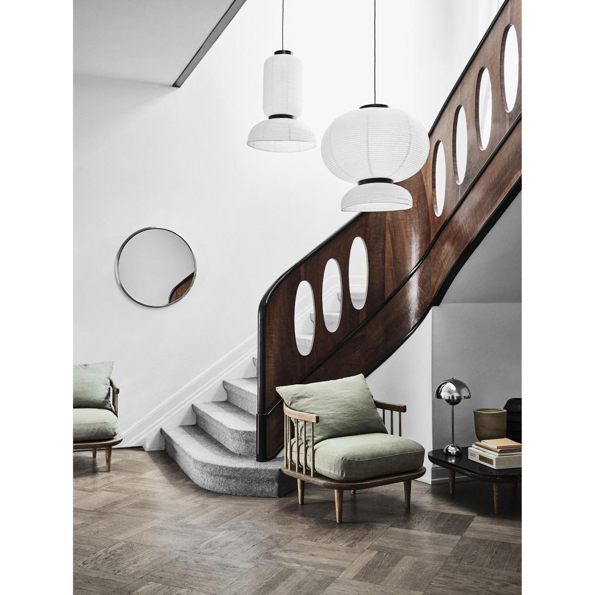 Sillon SH5 Wall mirror - / Ø 66 cm by &tradition Silver/Metal – image 3