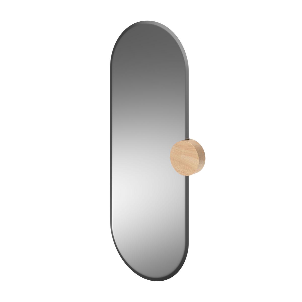 Sonia Wall mirror glass grey smoked glass / 35 x 80 cm - Hartô – image 2