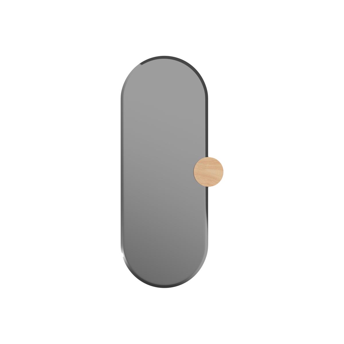 Sonia Wall mirror glass grey smoked glass / 35 x 80 cm - Hartô – image 1