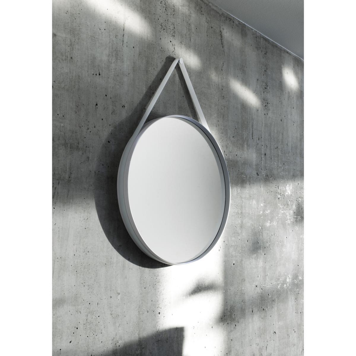 Strap Mirror - Ø 70 cm by Hay Grey – image 3