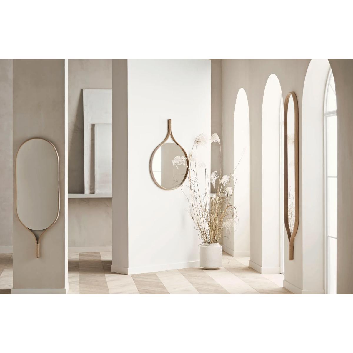Racquet Wall mirror - / Oak - L 50 x H 140 cm by Bolia Natural wood – image 3