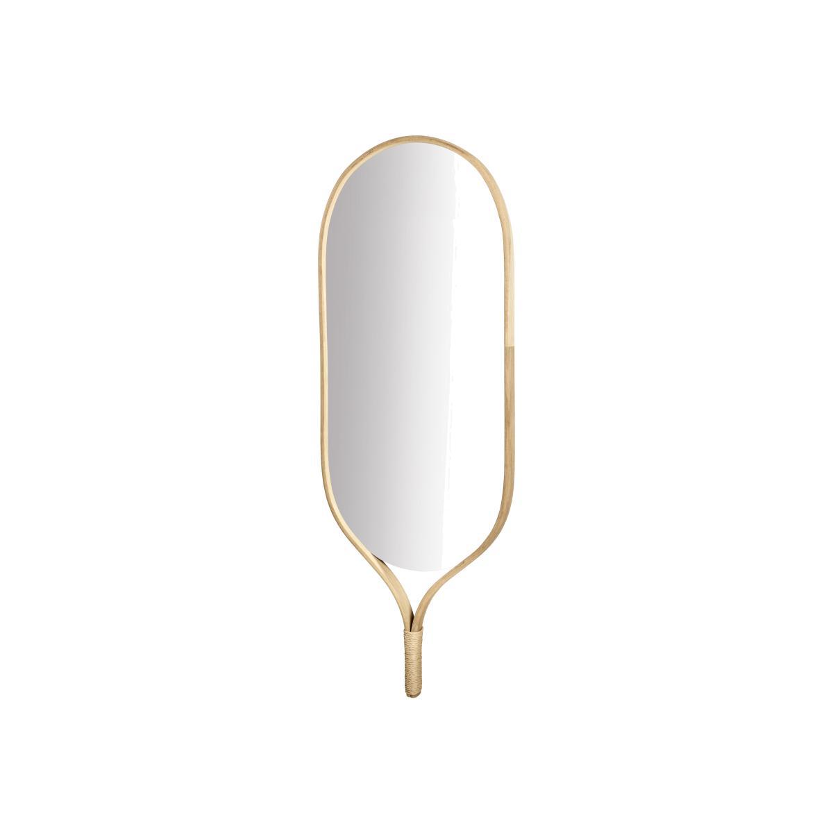 Racquet Wall mirror - / Oak - L 50 x H 140 cm by Bolia Natural wood – image 1
