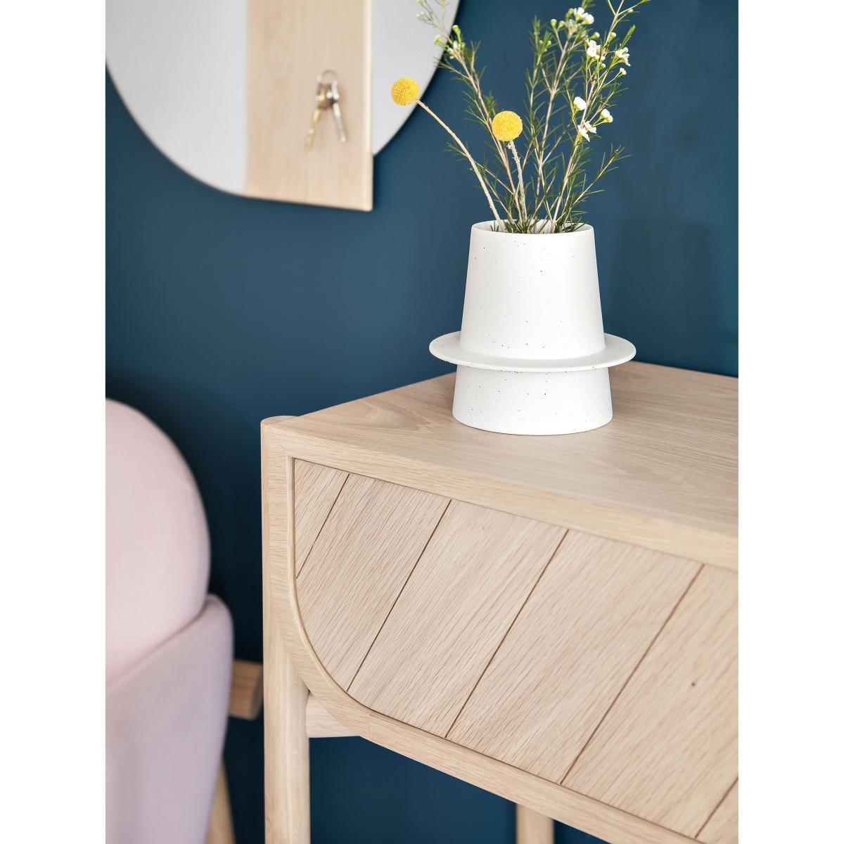 Charlotte Wall mirror - / Magnetic wood strip - Ø 60 cm by Hartô Natural wood – image 2