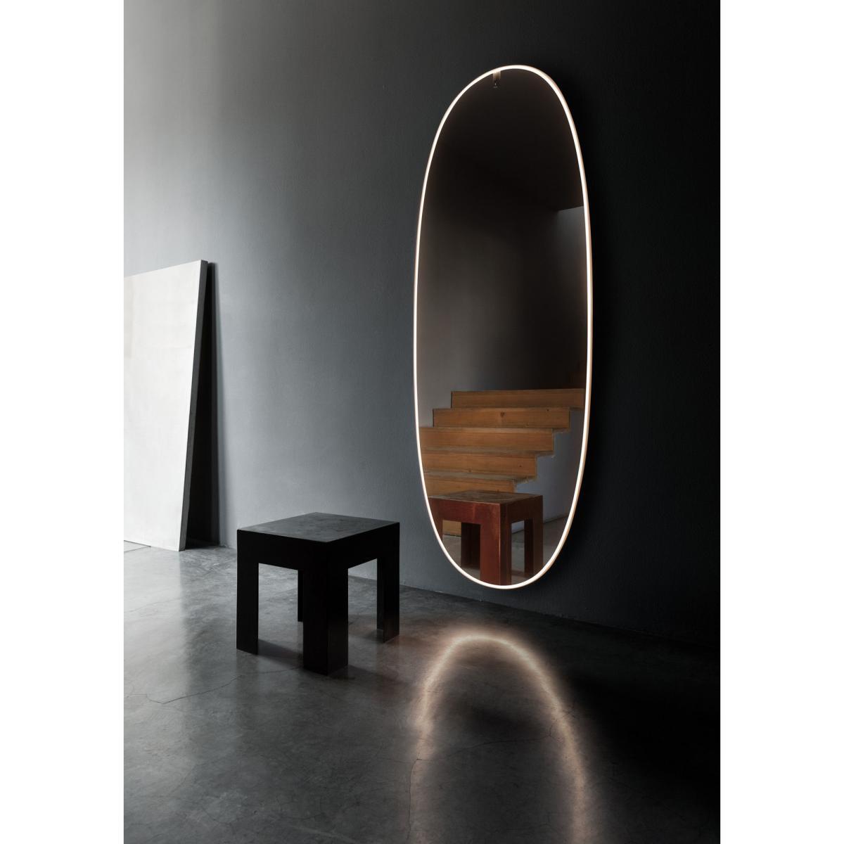 La Plus Belle Illuminated mirror - LED / By Starck - H 205 cm by Flos Metal – image 4