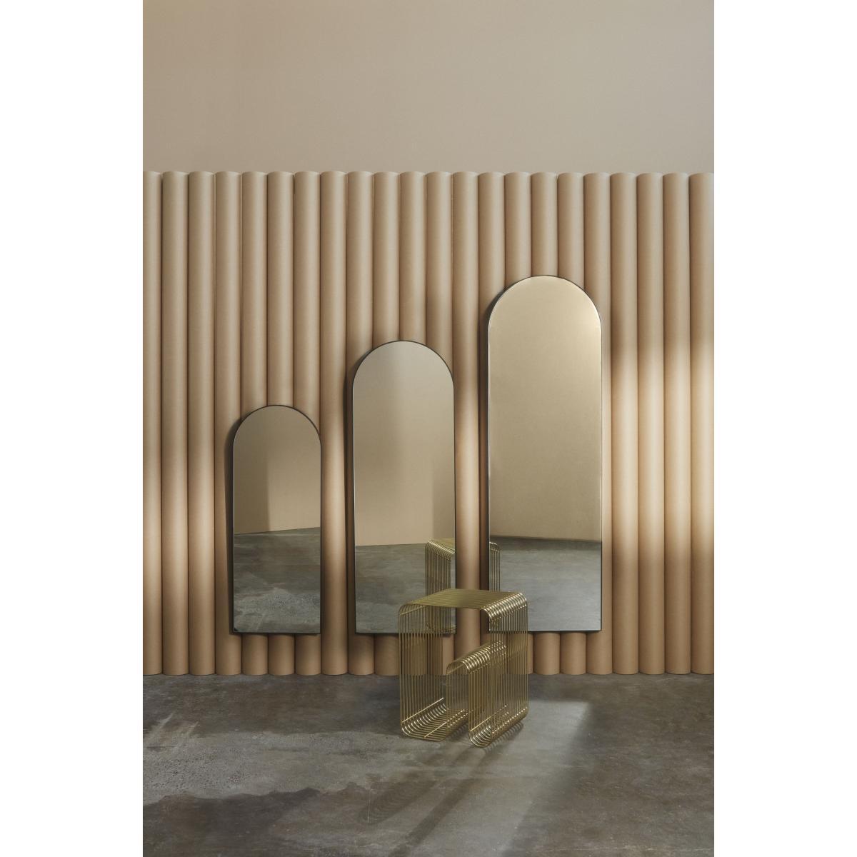 Arcus Large Wall mirror - / H 140 cm - MDF by AYTM Black – image 3