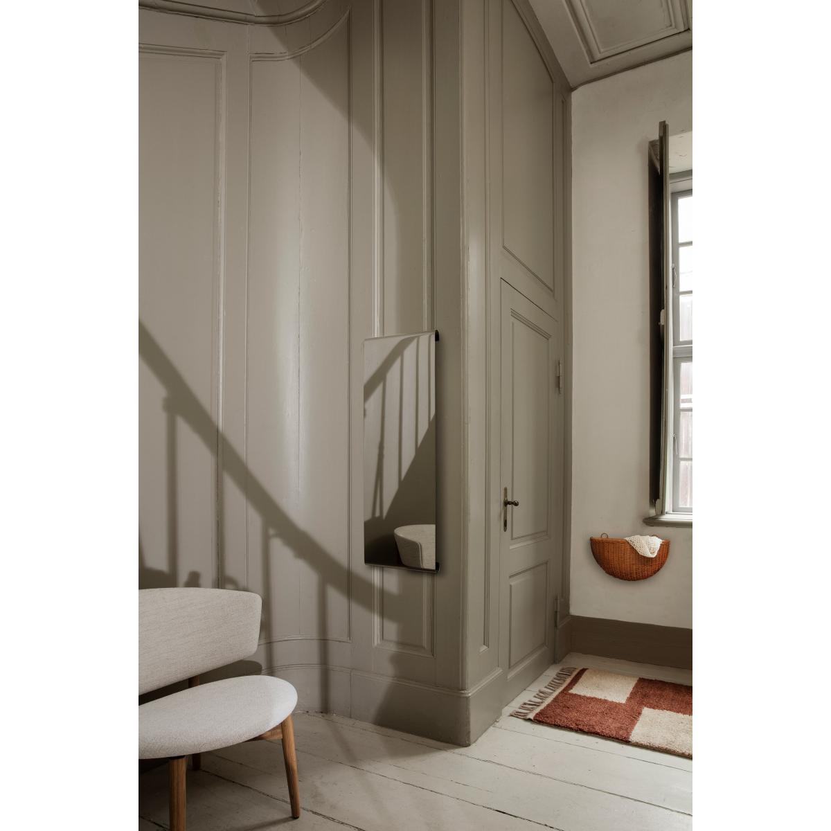 Tangent Large Wall mirror - / L 33 x H 100 cm by Ferm Living Silver – image 4