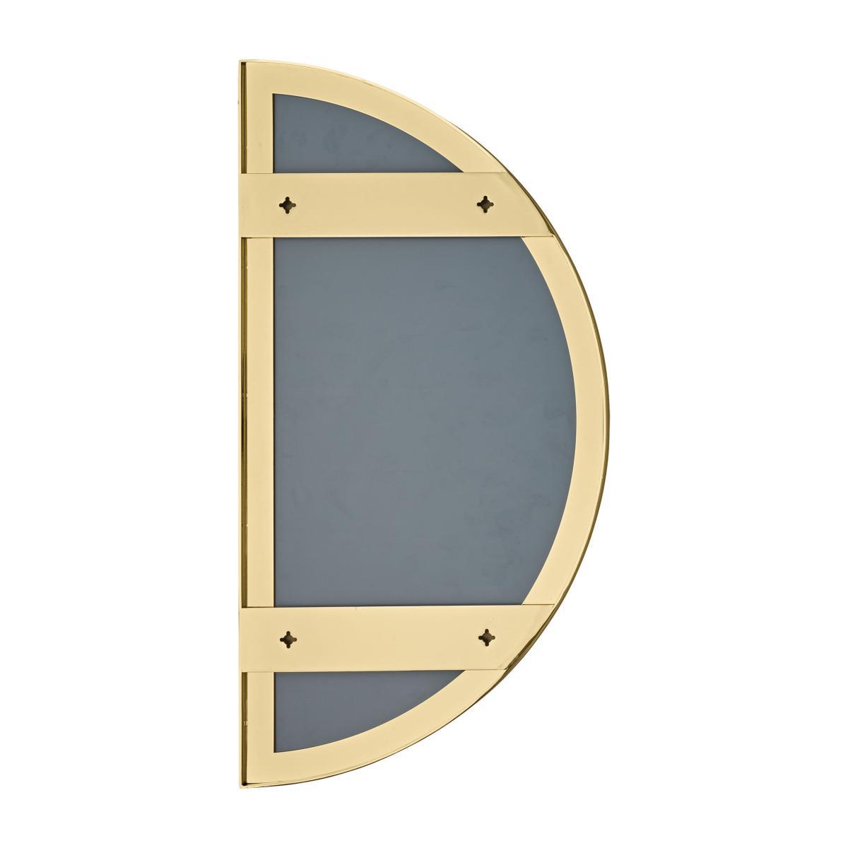 Unity Wall mirror - / Semi-circle - L 50 cm by AYTM Gold/Metal – image 2
