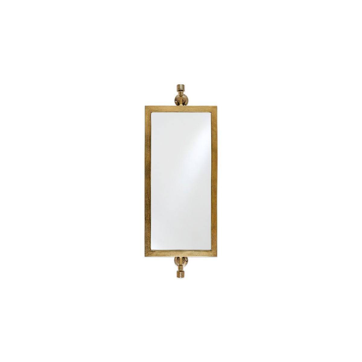 Nkuku Visala Swivel Wall Mirror | Mirrors Wall Art & Clocks | Antique Brass | Small – image 4