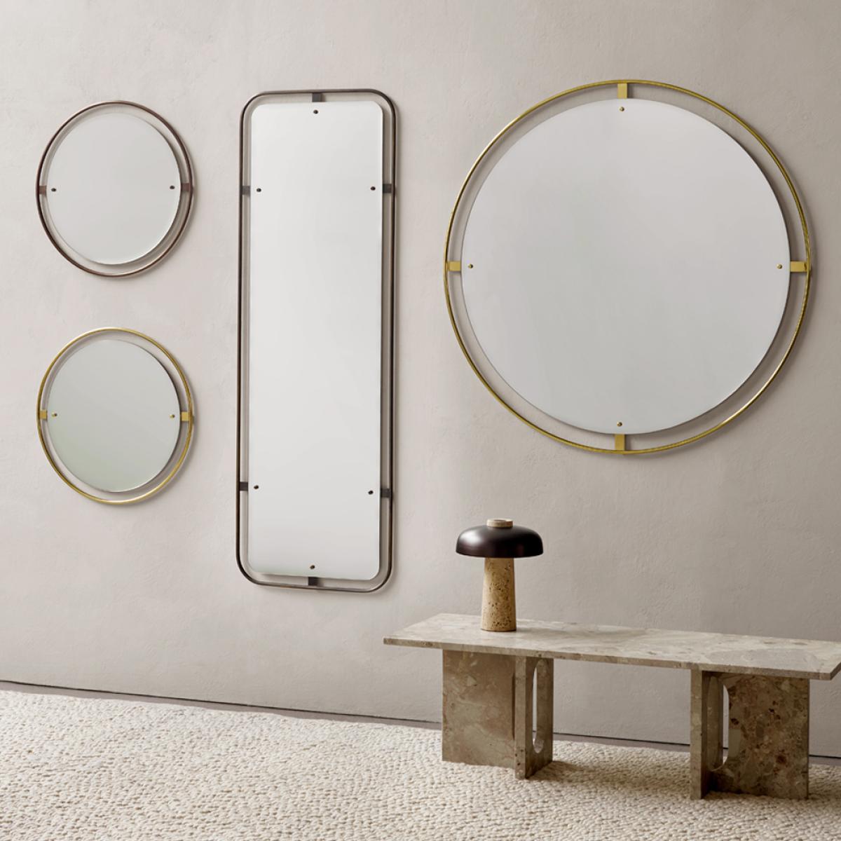 Audo Copenhagen Nimbus mirror Polished brass ø110 – image 3