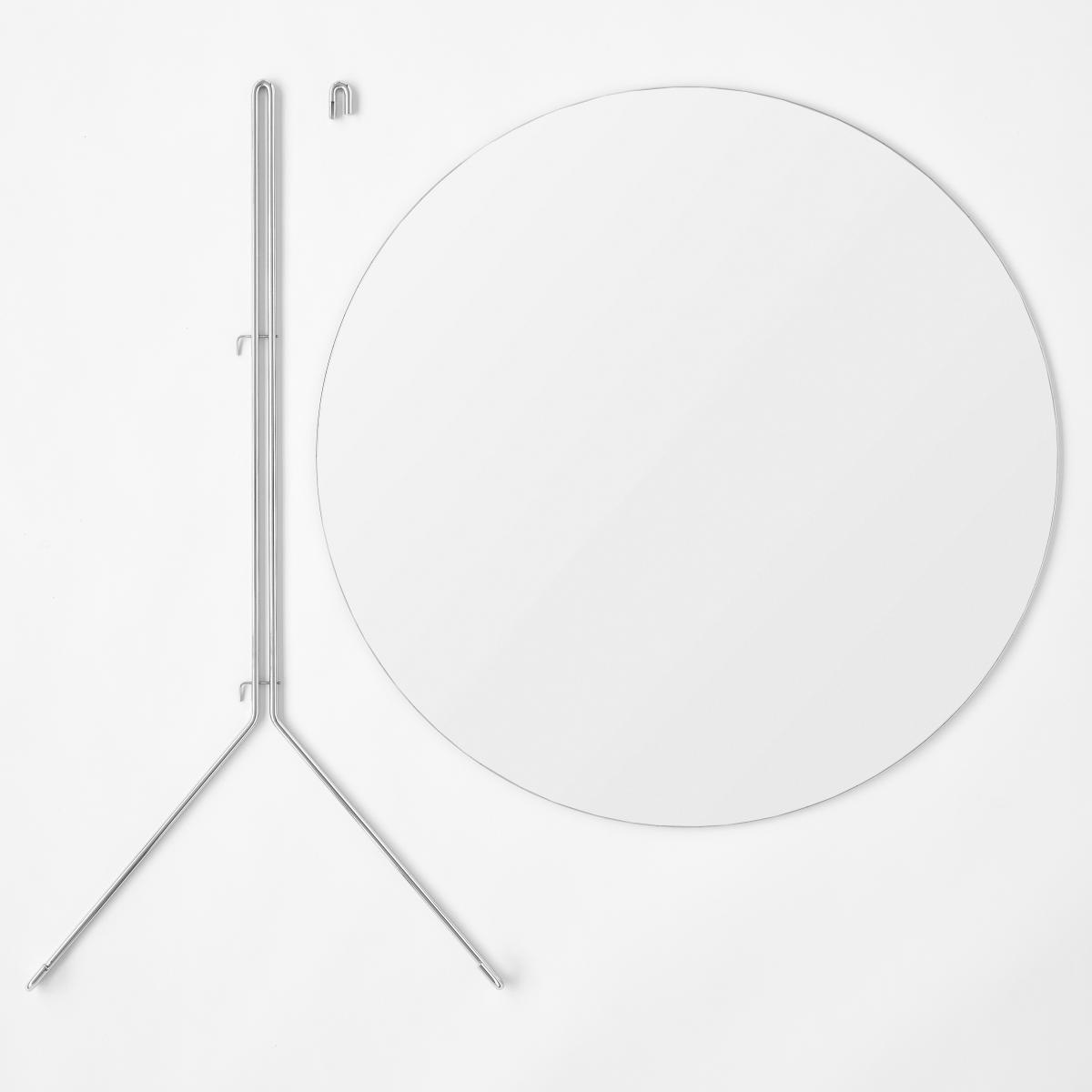 MOEBE Moebe wall mirror Ø 70 cm Chrome – image 4