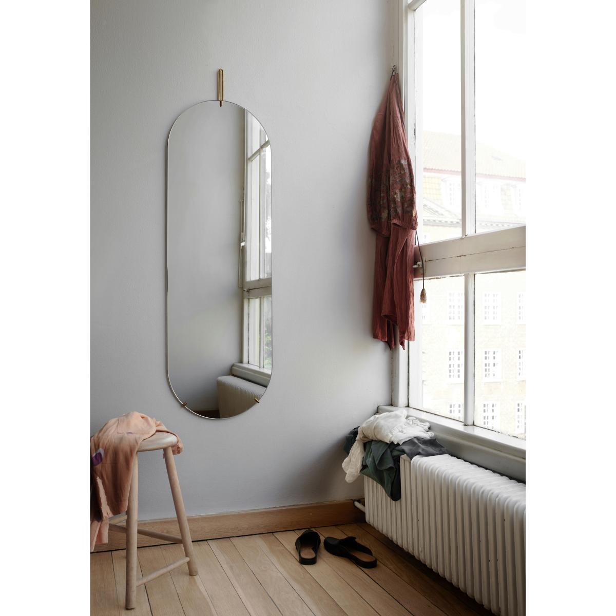 MOEBE Wall mirror 40.4x146.9 cm Brass – image 4