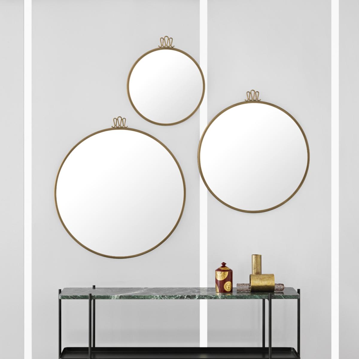 Gubi Randaccio Mirror Antique brass medium – image 2