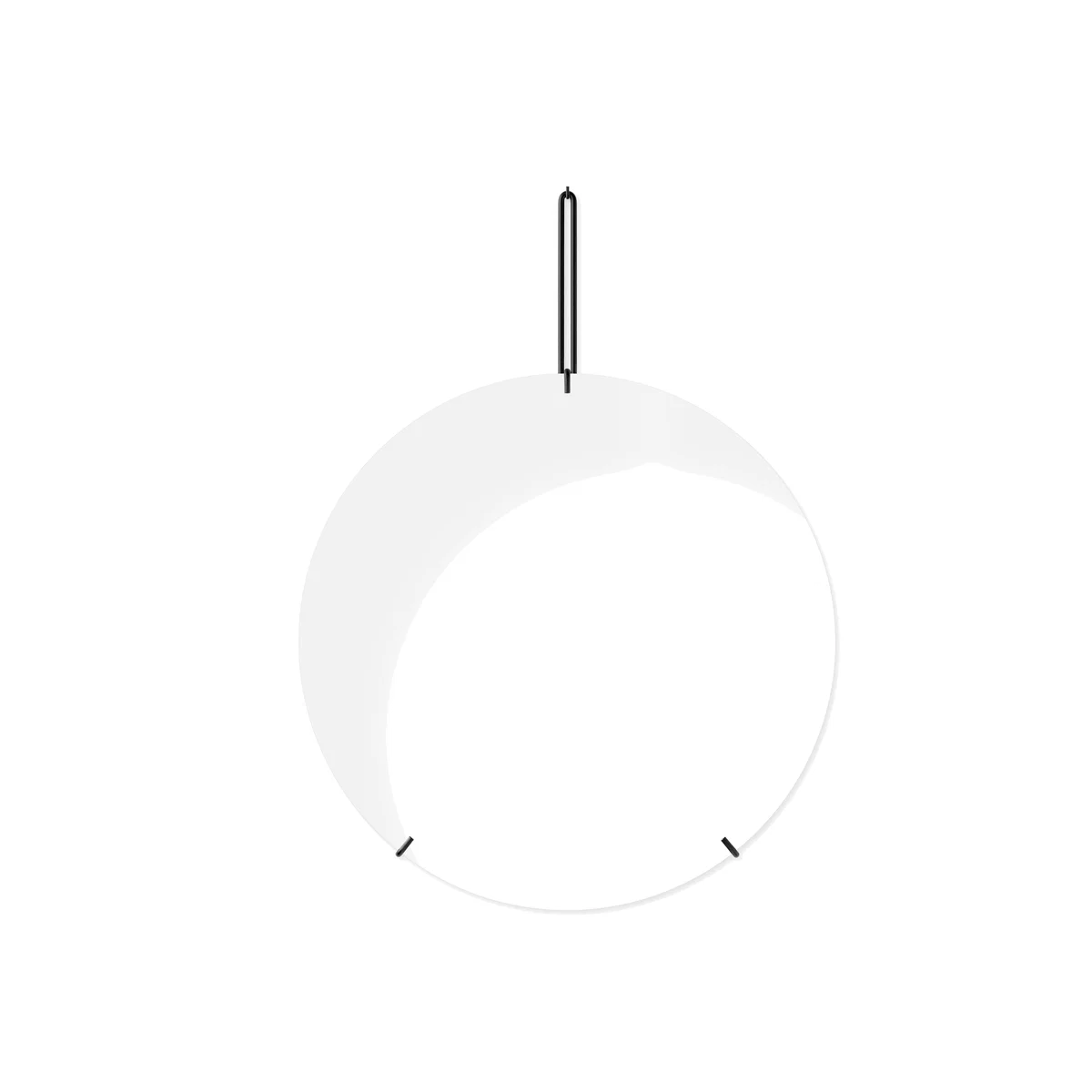 MOEBE Moebe wall mirror Ø 70 cm Black – image 1