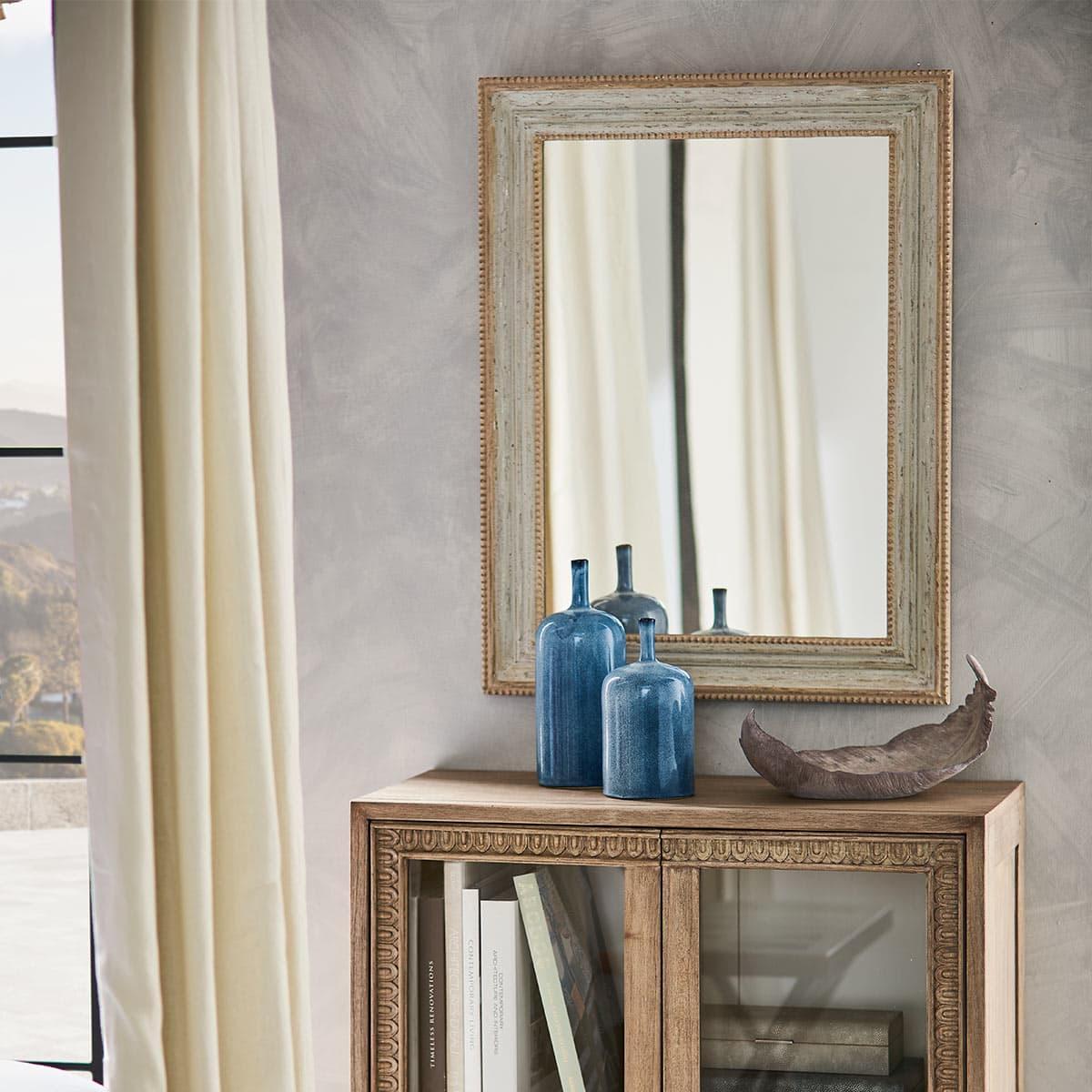 OKA, Phaedra Mirror - Vintage Blue, Mirrors, Glass/Wood – image 2