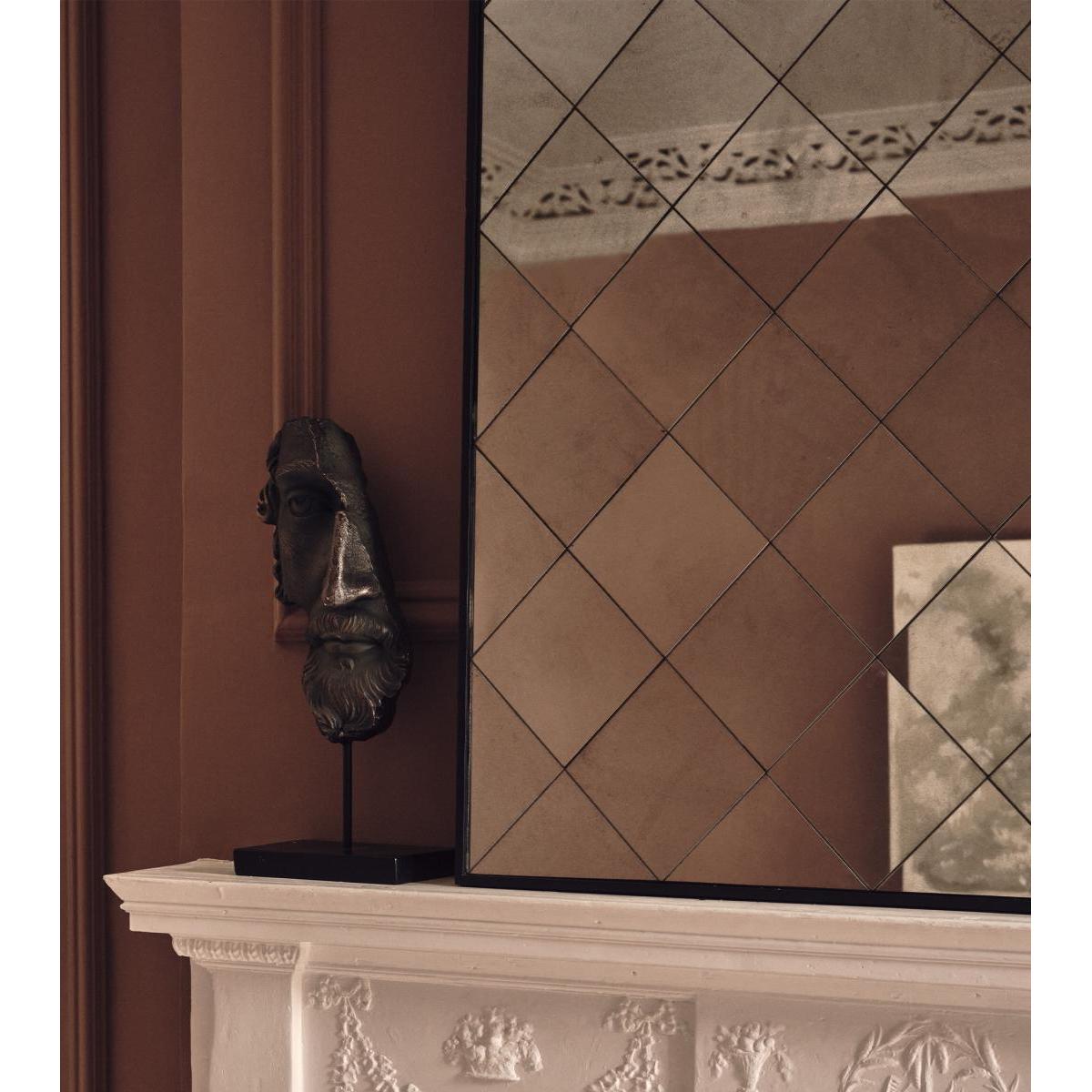 OKA, Sedgwick Diamond Mirror - Antiqued Glass, Mirrors, Glass/Wood – image 2