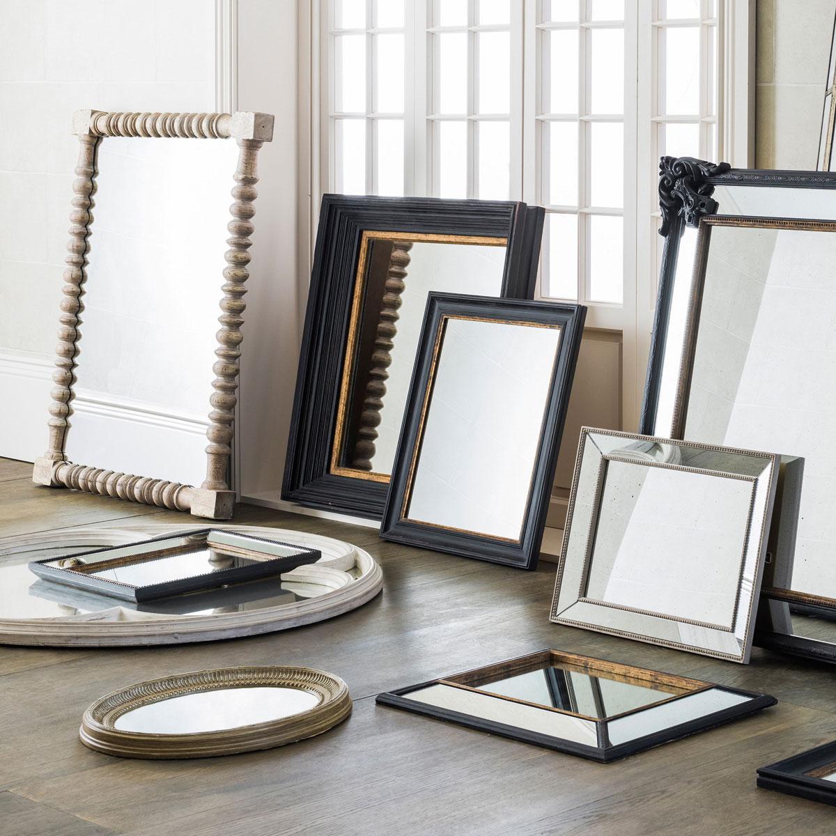 Large Cesario Mirror - Black/Gold – image 3