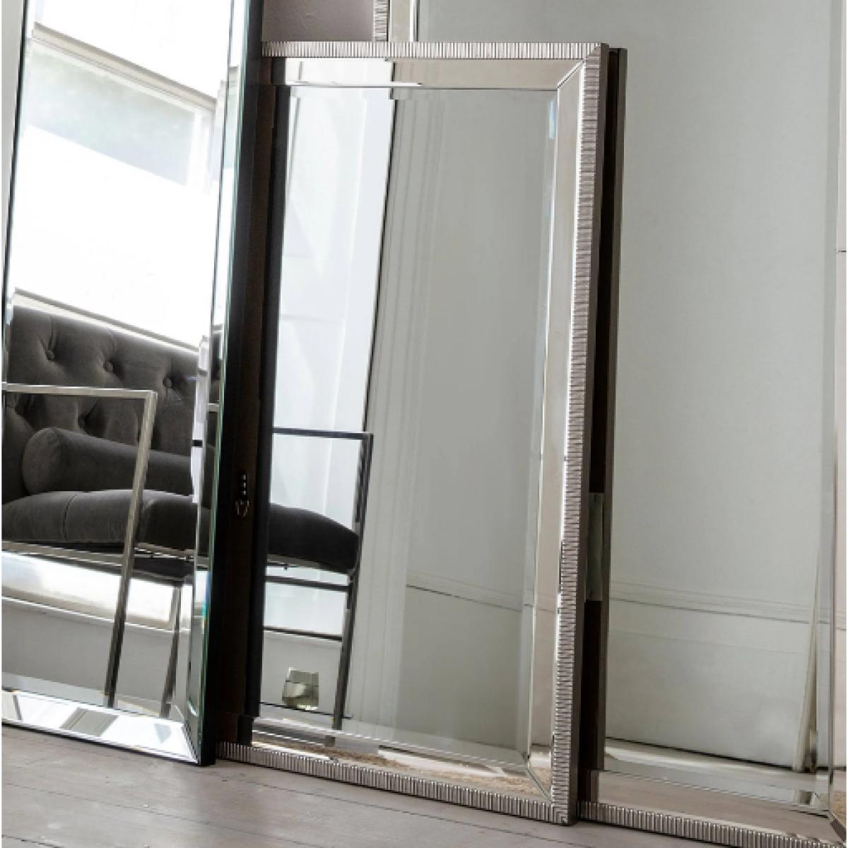 Gallery Direct Palma Mirror / Silver / Leaner – image 2