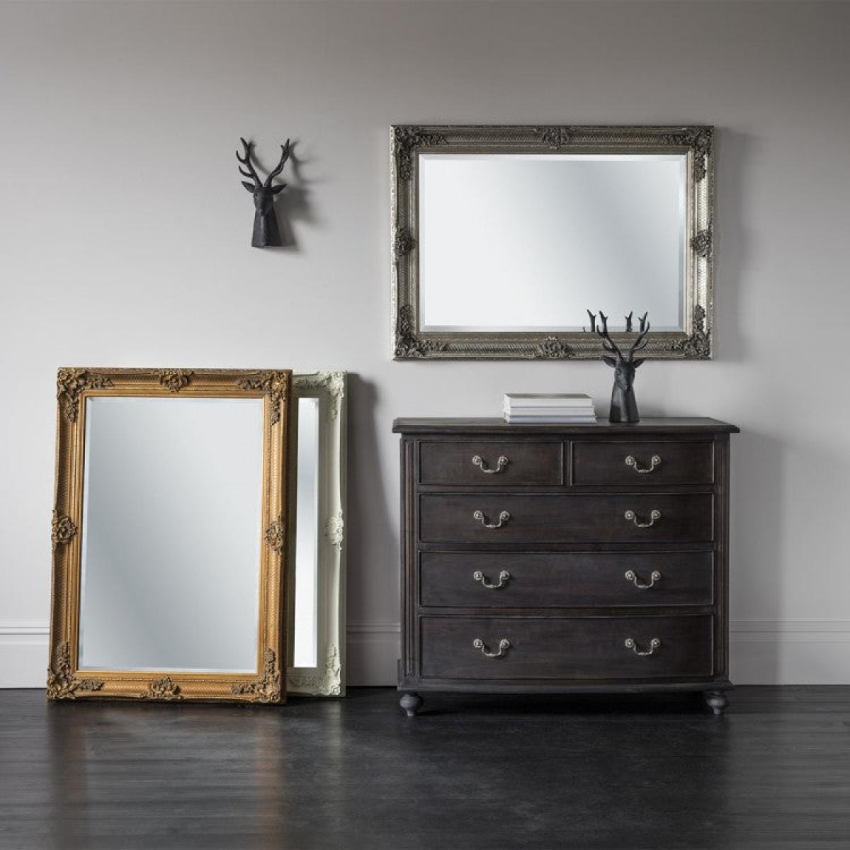Gallery Direct Abbey Rectangle Mirror Silver | Outlet