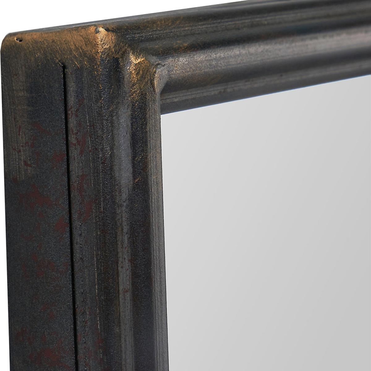 Olivia's Eliza Antiuqe Metal Rectangular War Mirror in Bronze – image 4