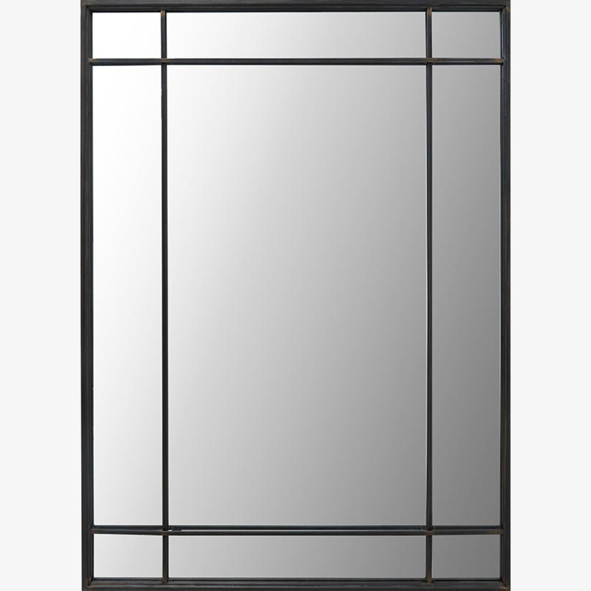 Olivia's Eliza Antiuqe Metal Rectangular War Mirror in Bronze – image 1