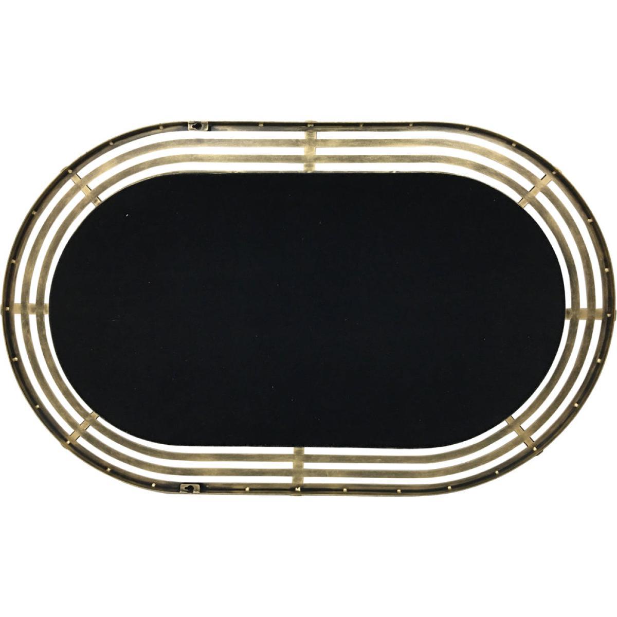 Libra Lalique Oval Gold Metal Wall Mirror / Large – image 6