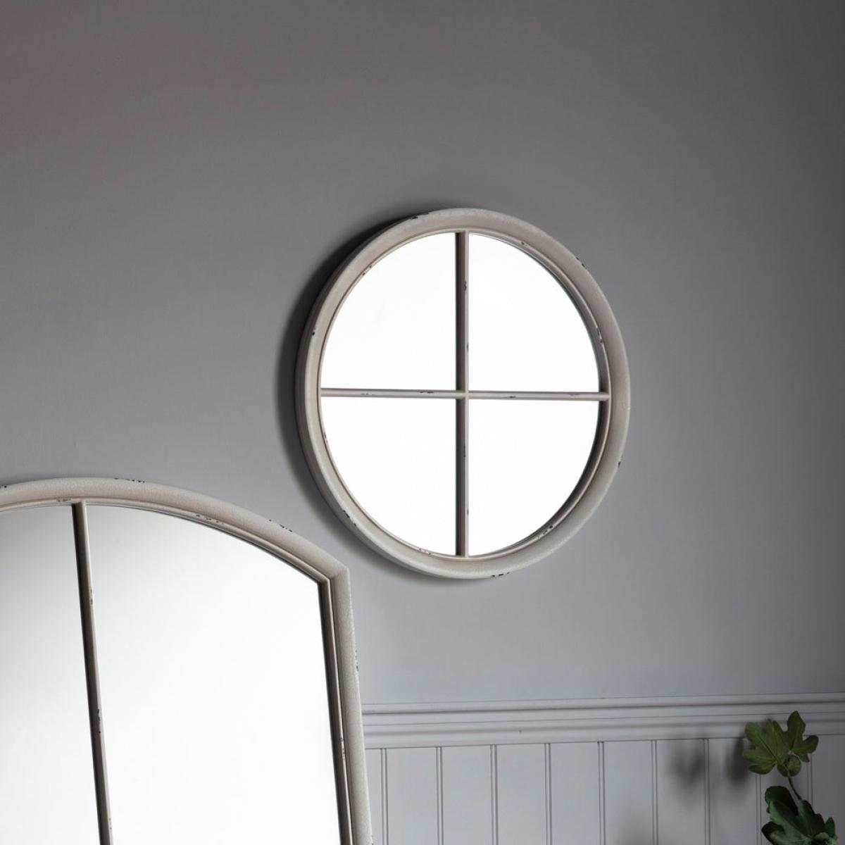 Gallery Interiors Horley White Wall Mirror – image 3
