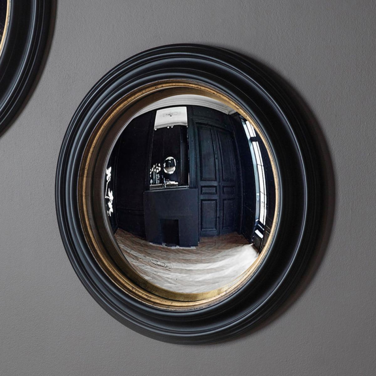 Gallery Interiors Rockbourne Convex Mirror / Black & Gold / Small – image 4