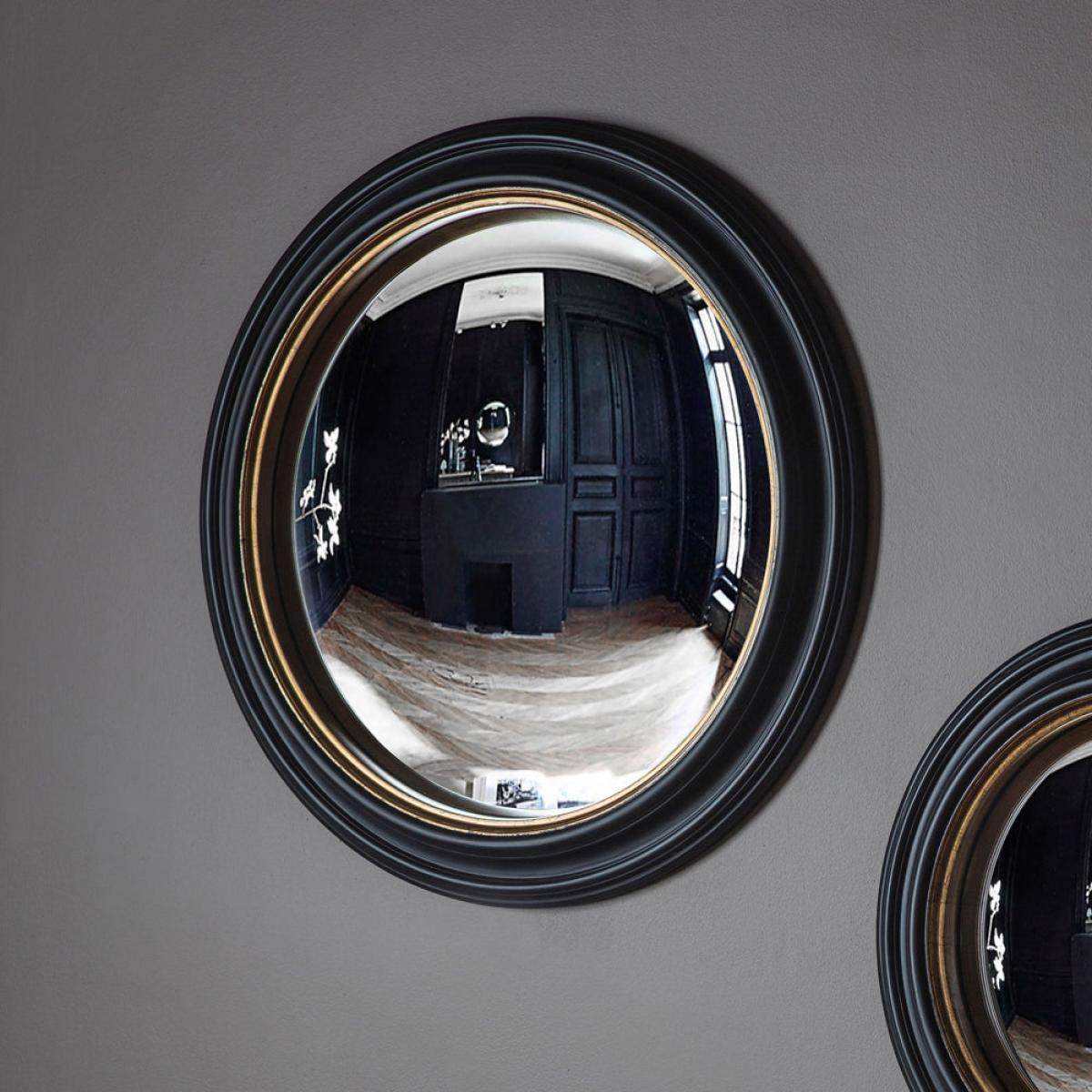 Gallery Interiors Rockbourne Convex Mirror / Black & Gold / Small – image 6