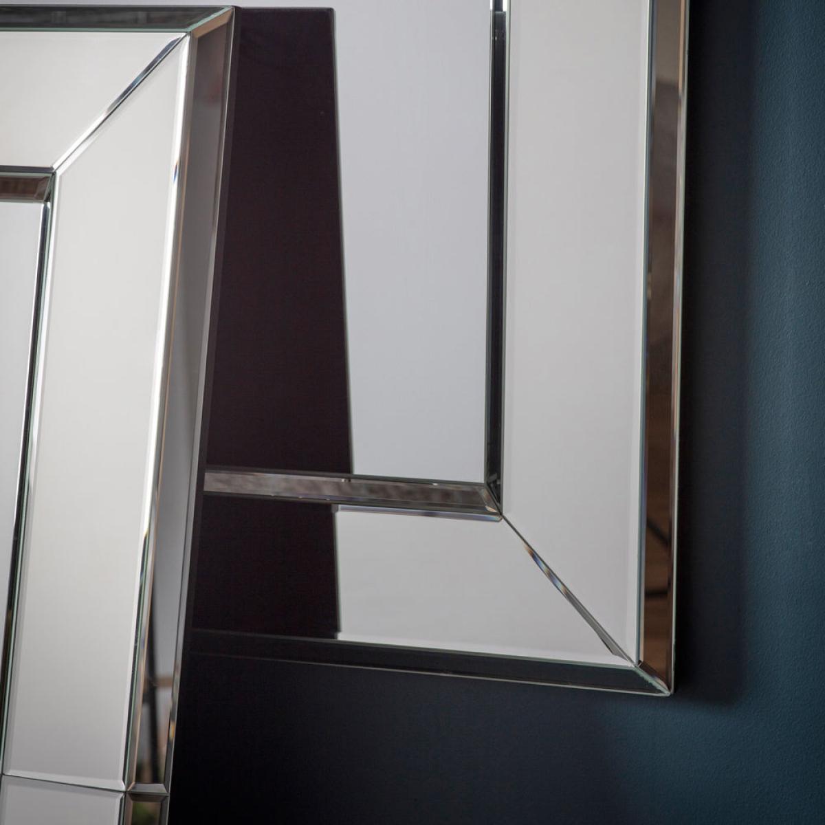 Gallery Interiors Vienna Mirror / Silver / Rectangle – image 5